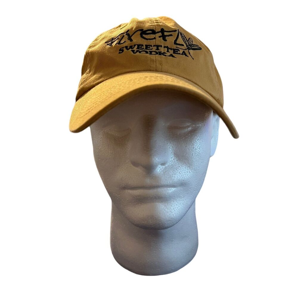 Firefly Hat Sweet Tea Vodka Embroidered Logo Yellow Adjustable Cap
